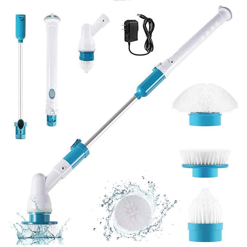 Wireless Rechargeable Electric Cleaning Brush Long Handle Automatically Rotates