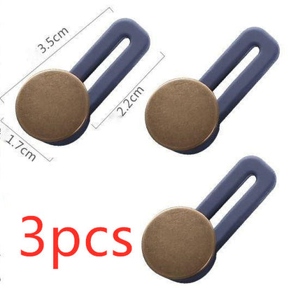 Nail-free pants extension buttons