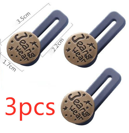 Nail-free pants extension buttons