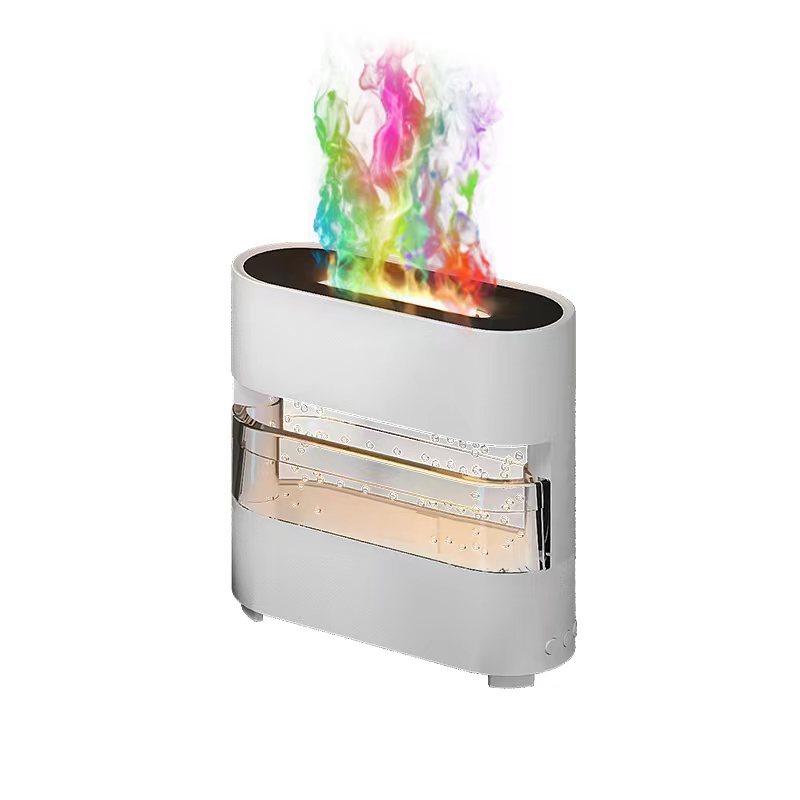 FireBloom Rain Humidifier 2024 New Products Rain Fire Humidifier Aroma Diffuser Water Drip: LED Color